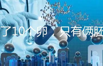 取了10個卵，只有倆胚胎？卵都去哪了？