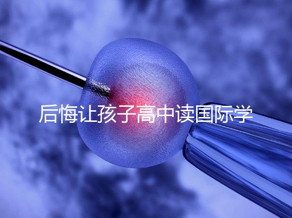 后悔讓孩子高中讀國際學(xué)校4大理由，行動(dòng)前學(xué)籍咋辦要弄清