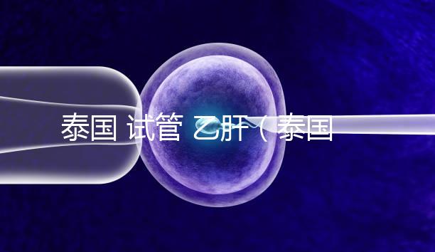 泰國 試管 乙肝(泰國試管乙肝)