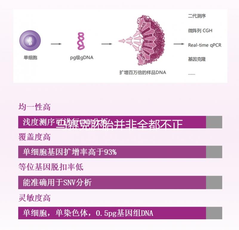 馬賽克胚胎并非全都不正常，單獨移植風險更小